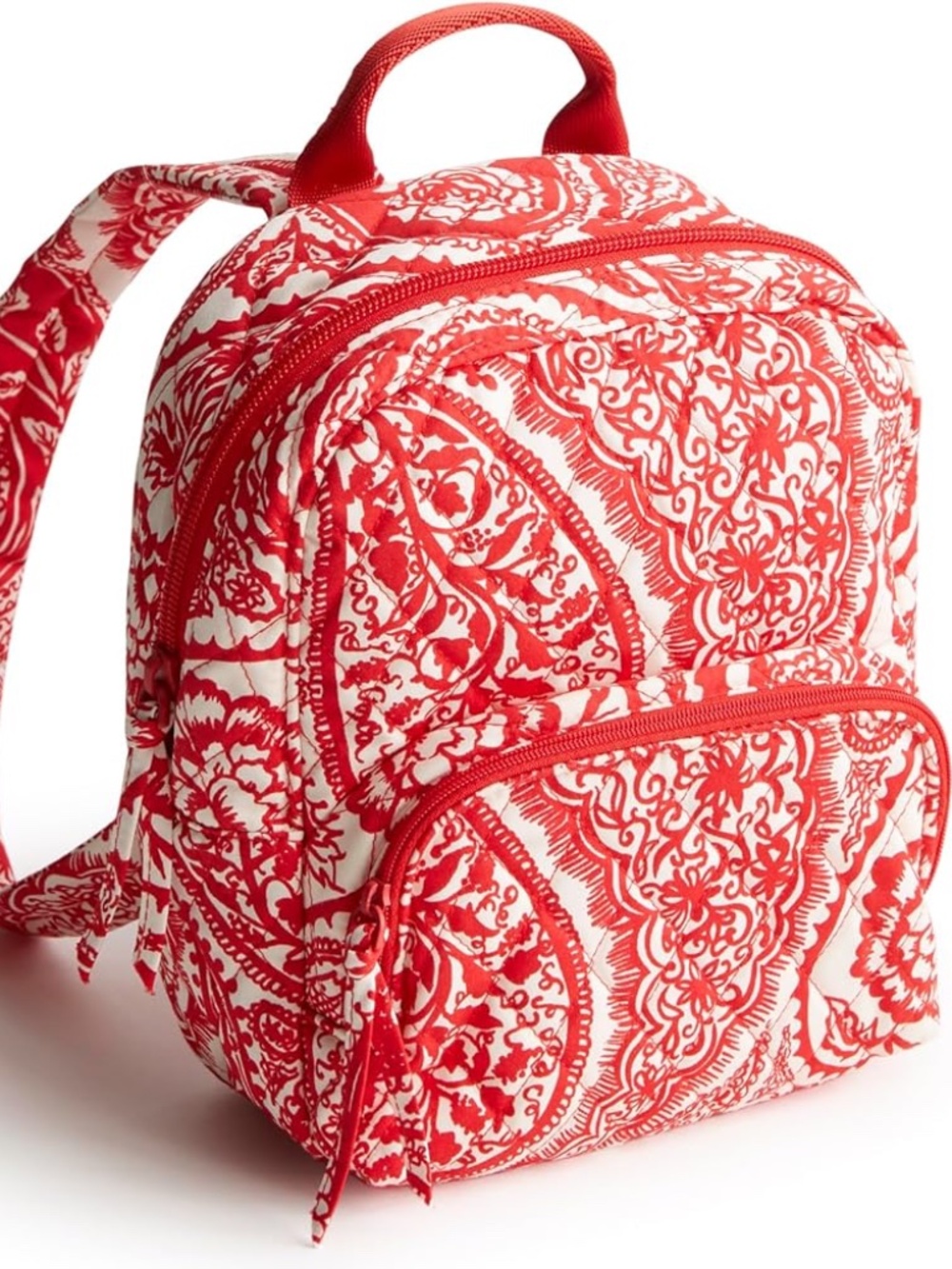 Vera Bradley Women's Premium Cotton Mini Banbury Backpack, Paisley Key, One Size